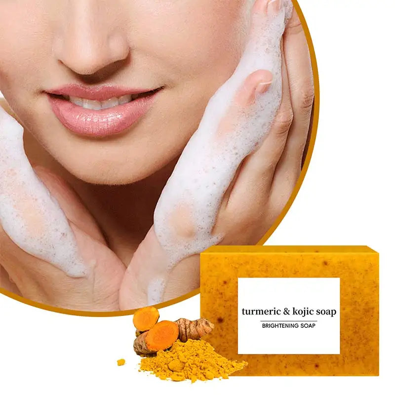 100g Kojic Acid Dark Spot Remove Soap For Cleaning The Face Oil Control Even Tone Skin Products Natural Turmeric Soap Bar New