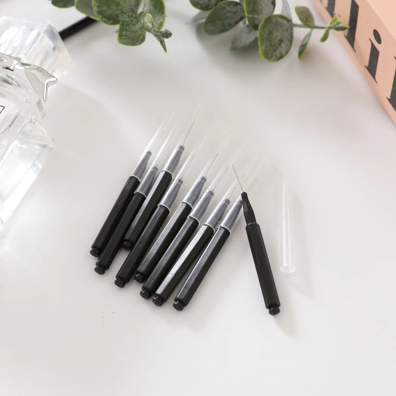 1/10/20Pcs Mini Eyebrow Brow Perm Brush Disposable Brow Lifting Brushes Bendable Micro Eyelash Brush Makeup Tools Applicators
