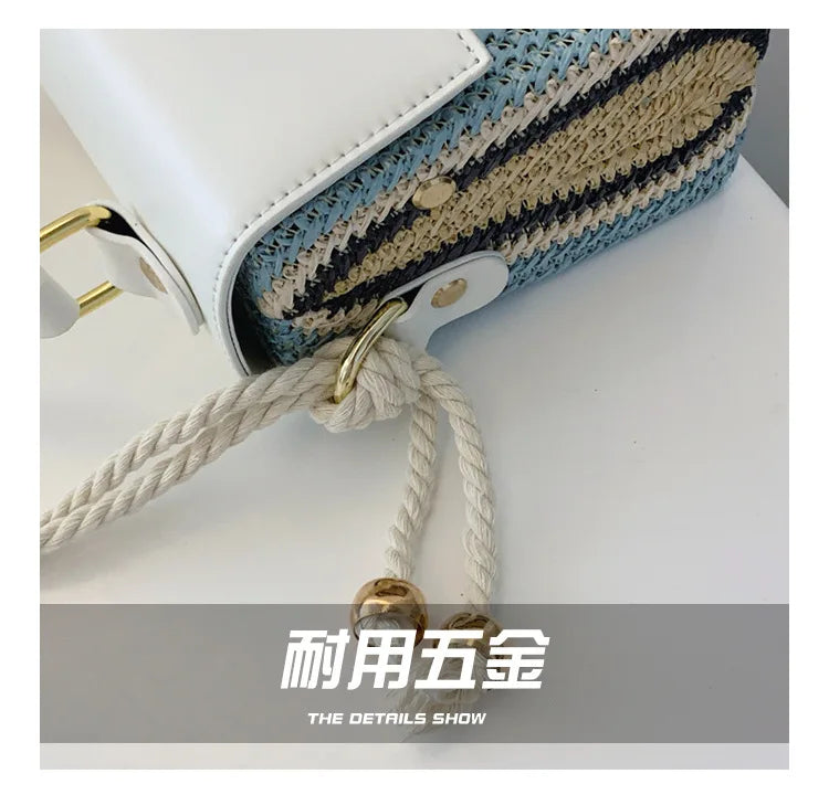 2025 High End Fashion Super Hot Niche Contrasting Color Bag Versatile Shoulder Messenger Bag with Great Texture and Portability