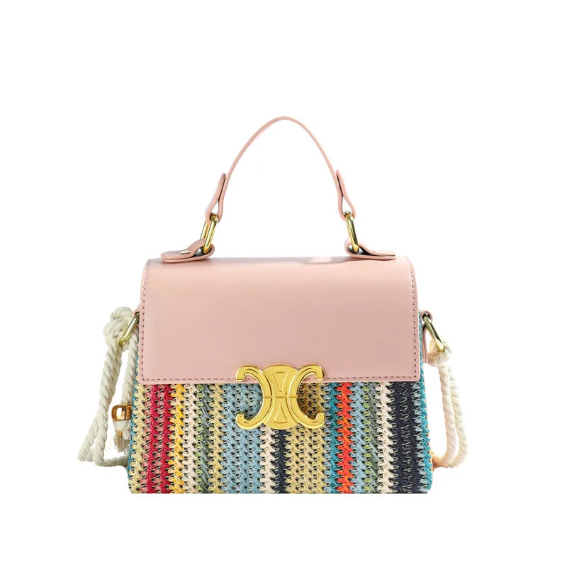 2025 High End Fashion Super Hot Niche Contrasting Color Bag Versatile Shoulder Messenger Bag with Great Texture and Portability