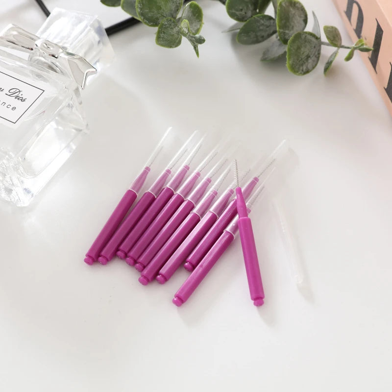 1/10/20Pcs Mini Eyebrow Brow Perm Brush Disposable Brow Lifting Brushes Bendable Micro Eyelash Brush Makeup Tools Applicators