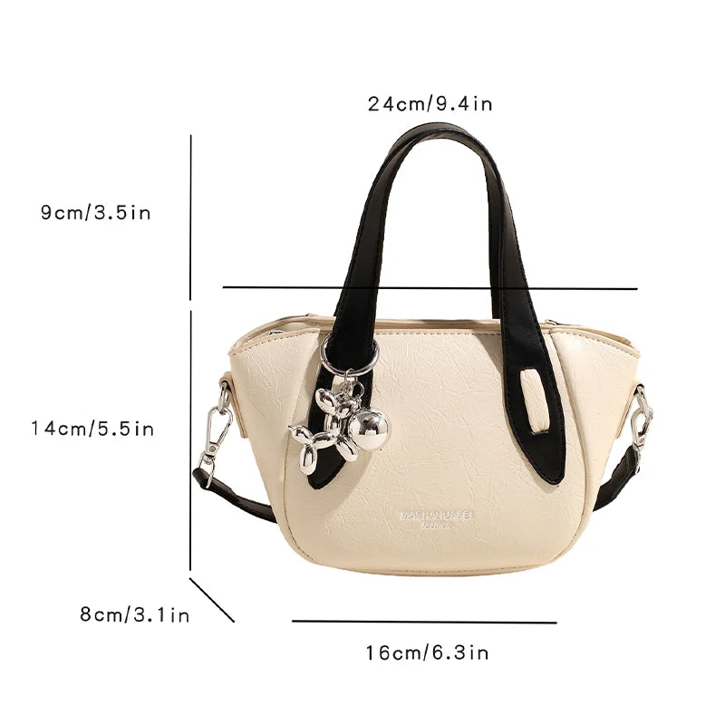 High end and niche solid color bag for women in 2024, new summer fashion crossbody bag, popular this year, portable bucket bag