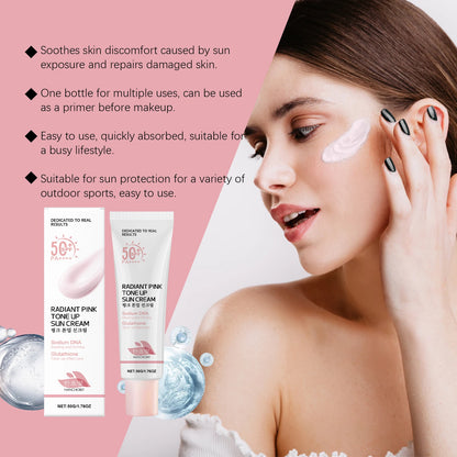 Hanchobit Body Sunscreen Cream Moisturizing Daily Prevent Sunburn Reduce Dryness Brightening Skin Tone Non-greasy Sunblock Cream