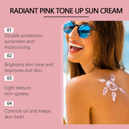 Hanchobit Body Sunscreen Cream Moisturizing Daily Prevent Sunburn Reduce Dryness Brightening Skin Tone Non-greasy Sunblock Cream