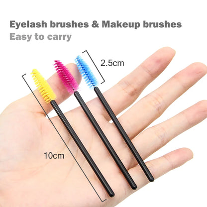 LTWEGO Disposable Eyelashes Brushes Eyelashes Extension Tools Eyebrow Brush Mascara Wands Applicator Spoolers Eyelashes Cosmetic