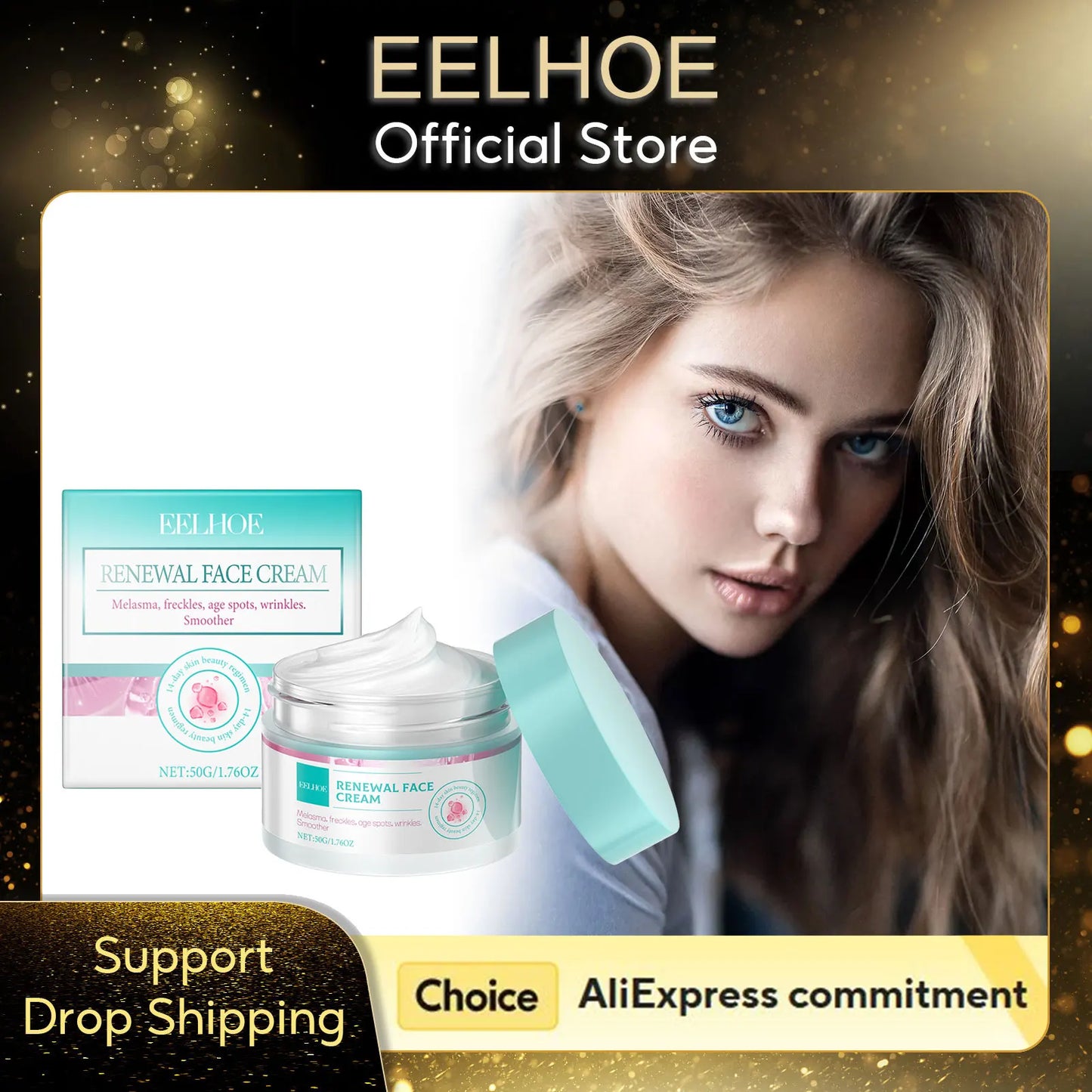 EELHOE Collagen Firming Facial Cream Rejuvenation Vitamin E for Skin Renewal Deep Nourish Smooth Skin Firming Tightening Cream