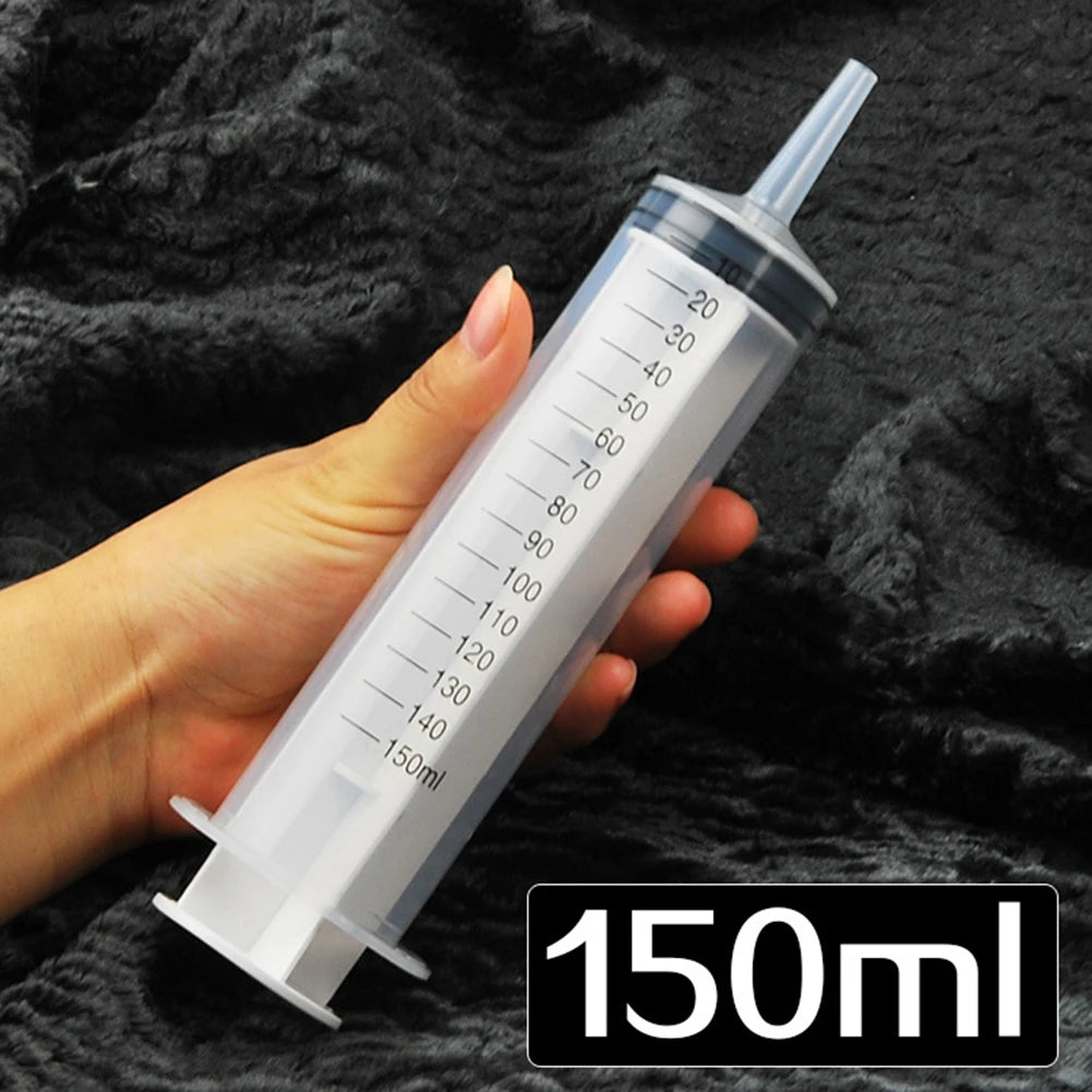 60/100/150 ML Reusable BBQ Meat Syringe Marinade Injector Nutrient Sterile Measuring Syringe For Poultry Pet Animal Feeding Tool
