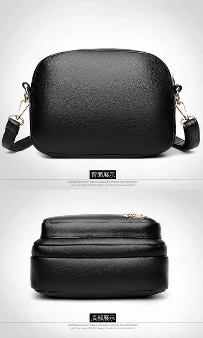 Luxury Ladies Handbag Sac High Quality Soft Leather Purse Fashion Women Shoulder Messenger Bag Multi-pocket Wear-resistant Bag