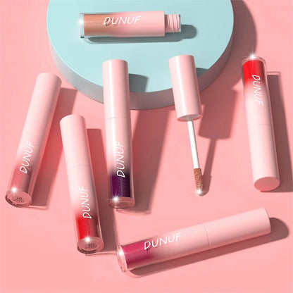 Waterproof Diamond Shimmer Glitter Lip Gloss 18 Colors Matte Glitter Liquid Lipstick Diamond Pearl Colour Lip Gloss Sexy Make Up