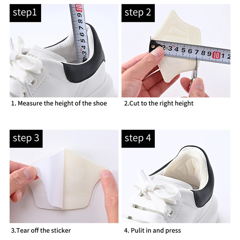 6pair/12pcs Insoles Heel Pads Lightweight For Sport Shoes Adjustable Size  Back Sticker Antiwear Feet Pad Cushion Insole Heel