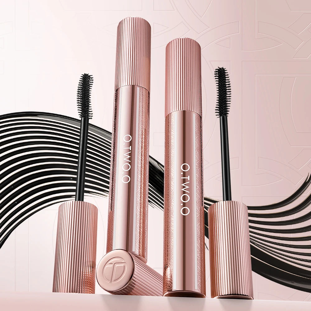 O.TWO.O 4D Mascara Waterproof Extra Volume Long -lasting Hyper-Curl Lengthening Eyelash Non-smudging Eyelashes Black Mascara
