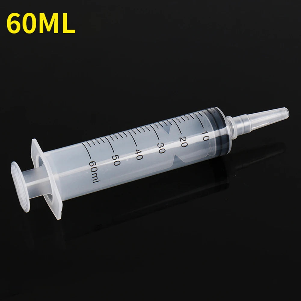 60ml/100ml/150ml Reusable Big Large Hydroponics Plastic Nutrient Sterile Health Measuring Syringe Tools Cat Feeding Accessories