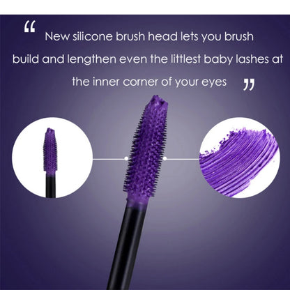 5d Three-dimensional Mascara Purple Blue White Multi-color Mascara Base Long-lasting Non-smudge Long-lasting Curling Shaping Mas