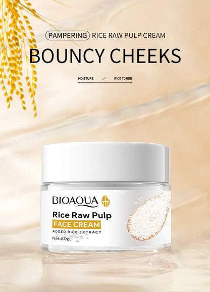 BIOAOUA Rice Puree Series Reduces Wrinkles Softens The Skin Enhances Skin Texture Moisturizes Nourishes The Skin Cleanses Face