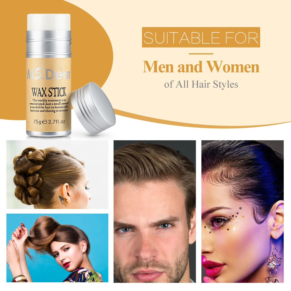 Avocado Hair Wax for Women Man Finish Cream Non-Greasy Style Hair Oil Pomade Stick Wax Stick for Wig Edge Control