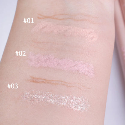 Double Ended Lying Silkworm Pencil Highlighter Makeup Pen enlarge eyes Under Eye Highlighter Makeup Stick Slim & soft  tip