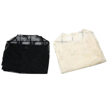 Elegant Transparent T-shirt Sexy Long Sleeve Mesh Tulles See Through Tops Shirt