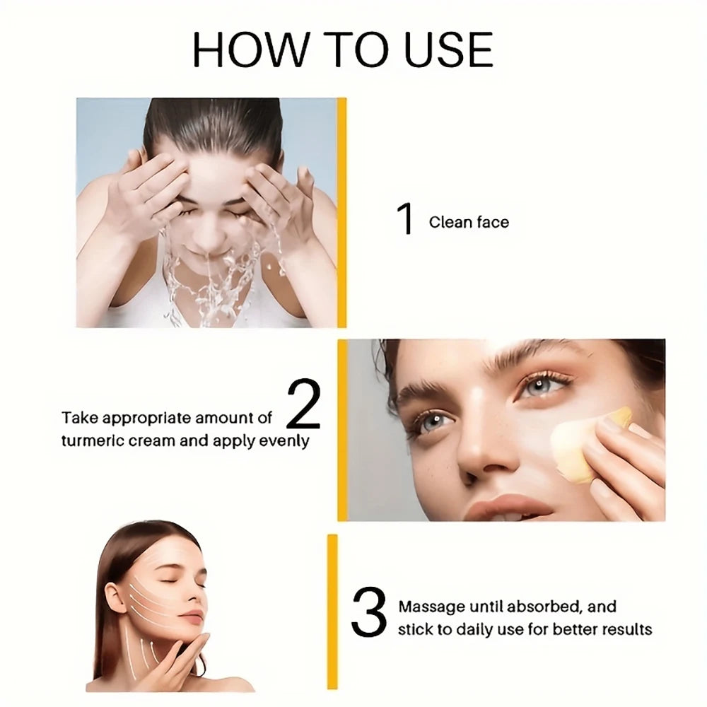 Turmeric Moisturizer Whitening Face Turmeric day & night Cream For Dark Spot anti-wrinkle Acne pigmentation corrector skin care