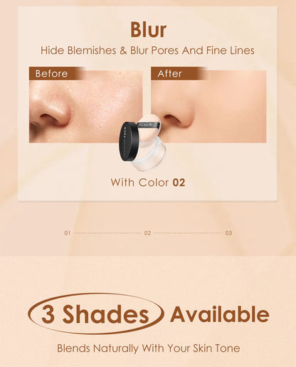 FOCALLURE 9 Colors Face Makeup Brighten Oil Control Long lasting Loose Powder Waterproof Mineral Make Up Setting Powder