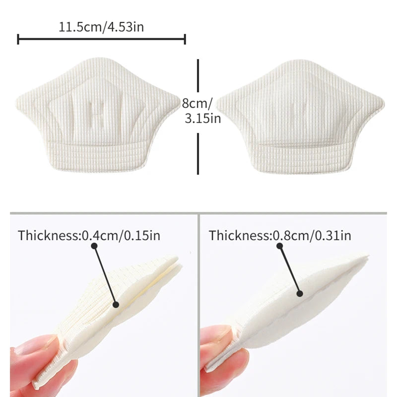 6pair/12pcs Insoles Heel Pads Lightweight For Sport Shoes Adjustable Size  Back Sticker Antiwear Feet Pad Cushion Insole Heel