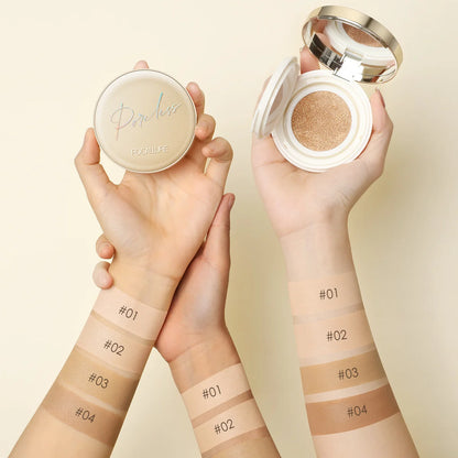 FOCALLURE Foundation Air Cushion Waterproof Matte Base Poreless Full Coverage Face Cream Smooth Foundation Cosmetics