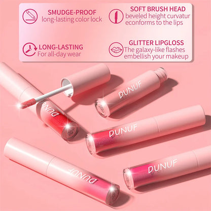 Waterproof Diamond Shimmer Glitter Lip Gloss 18 Colors Matte Glitter Liquid Lipstick Diamond Pearl Colour Lip Gloss Sexy Make Up