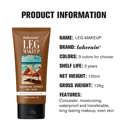 Leg Makeup Medium Easy Application Flawless Looking Legs Water Resistant Transfer Proof Lotion Leg Foundation Body Make Up