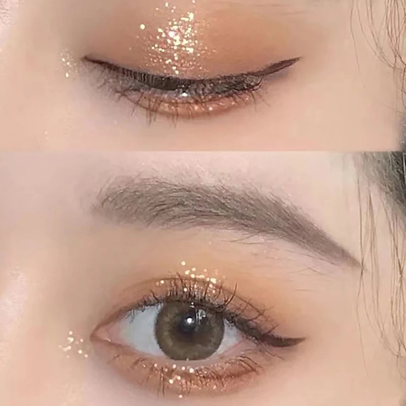 1PC Glitter Powder Earth Color Lasting Monochrome Eyeshadow Palette Eye Makeup Eye Shadow Pearl Non-smudging Delicate Smooth﻿
