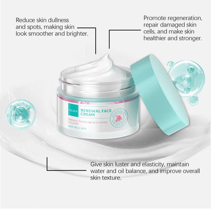 EELHOE Collagen Firming Facial Cream Rejuvenation Vitamin E for Skin Renewal Deep Nourish Smooth Skin Firming Tightening Cream