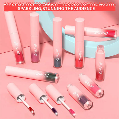 Waterproof Diamond Shimmer Glitter Lip Gloss 18 Colors Matte Glitter Liquid Lipstick Diamond Pearl Colour Lip Gloss Sexy Make Up