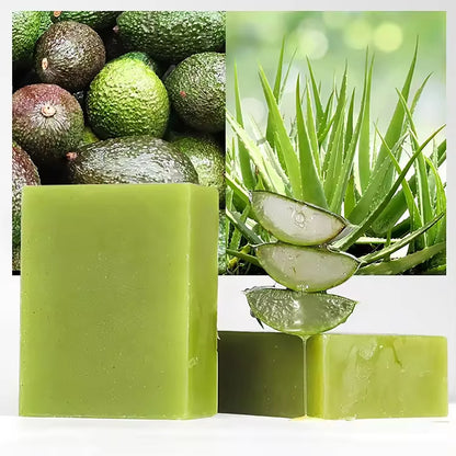 KYLIEFIT Cool Fresh Aloe Soap Bar, Reduce Acne and Black Spots, Clean Skin, Oil Control, Exfoliation, For Face And Body Use