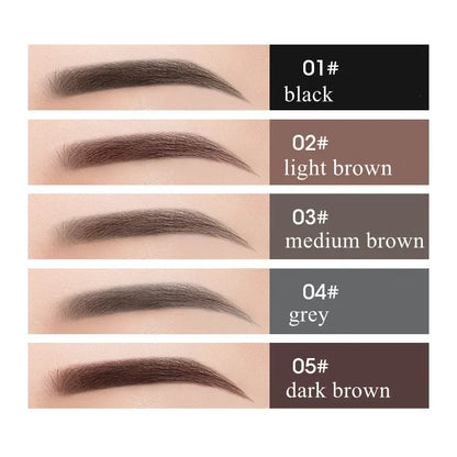 5 Colors Eyebrow Cosmetics Pencil Waterproof Double-headed Eyebrow Tattoo Natural Long Lasting Makeup Paint Eyebrow Pencil