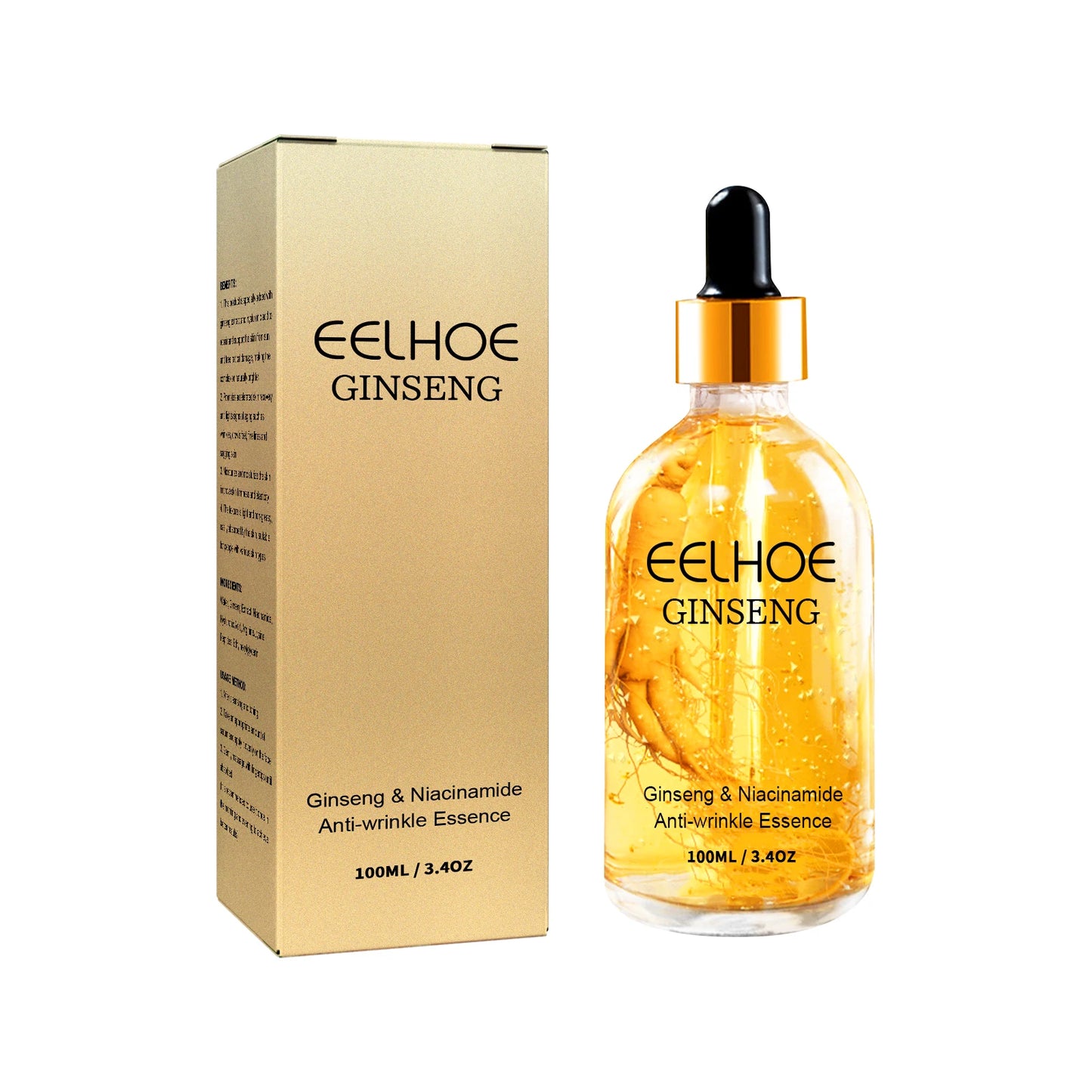 Ginseng Essence Anti Wrinkle Lifting Firming Fade Fine Lines Moisturizing Lightening Hyaluronic Acid Niacinamide Facial Serum