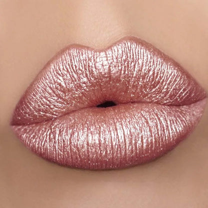 1PC  Metallic Lipstick Longlasting Glitter Lip Glaze  Waterproof Moisturize Red Luminous liptint Shimmer Shiny Lipgloss Makeup