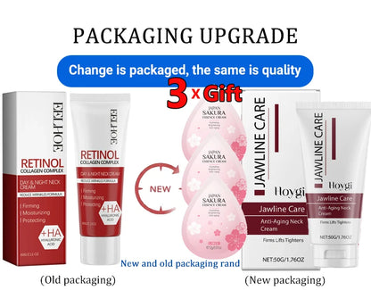 Retinol Wrinkle Remover Facial Serum Set Instant Firming Lift Anti-Aging Cream Fade Fine Lines Whitening Moisturizing Skin Care