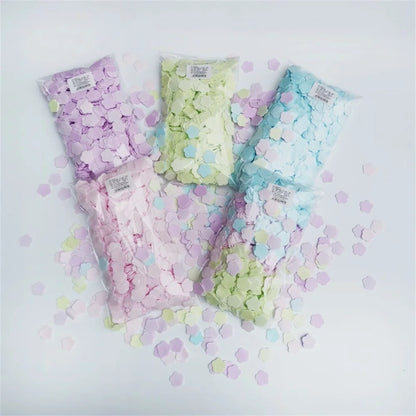 Portable Paper Soap Flowers Shape Disposable Paper Soap Sheets for Washing Hands Bath Kitchen Outdoor Travel Camping
