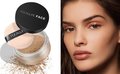 FOCALLURE 9 Colors Face Makeup Brighten Oil Control Long lasting Loose Powder Waterproof Mineral Make Up Setting Powder