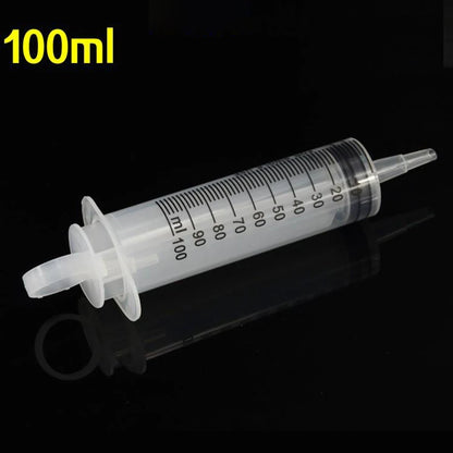 60ml/100ml/150ml Reusable Big Large Hydroponics Plastic Nutrient Sterile Health Measuring Syringe Tools Cat Feeding Accessories