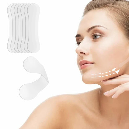 100Pcs Face Lift Invisible Tapes for Face V Line Eyes Lifting Wrinkle Remover Tighten Chin Tape V-Shaped Facial Skin Care Tool