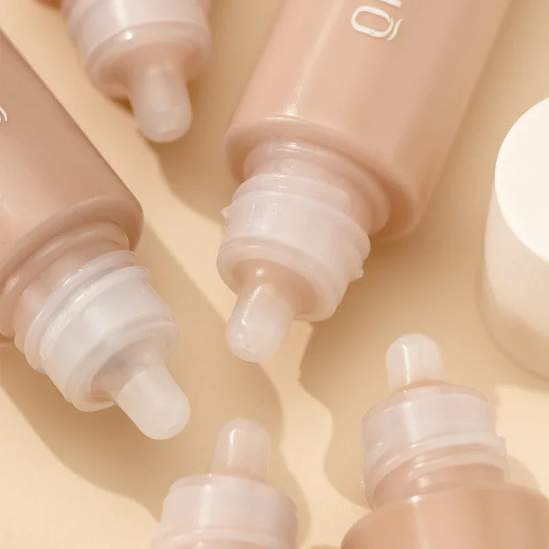 Liquid Foundation Cream for Face High Coverage Makeup Base Cream Oily Skin Type Lasting Waterproof Concealer Makeup Foundation
