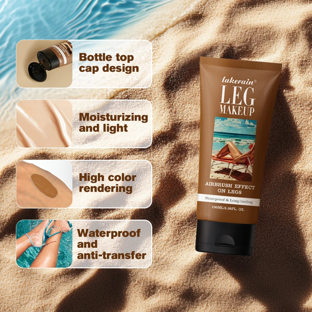 Leg Makeup Medium Easy Application Flawless Looking Legs Water Resistant Transfer Proof Lotion Leg Foundation Body Make Up