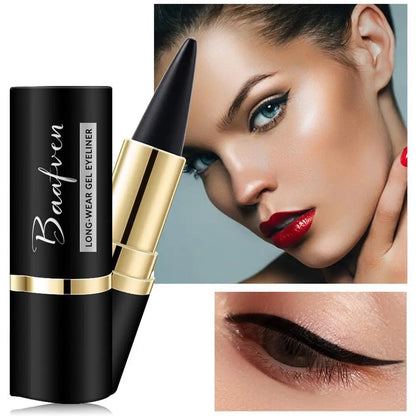1PC Black Waterproof Eyeliner Cream Long-lasting Easy To Wear Eye Liner Gel Matte Quick Drying Eyeliner Pen Makeup Cosmetic