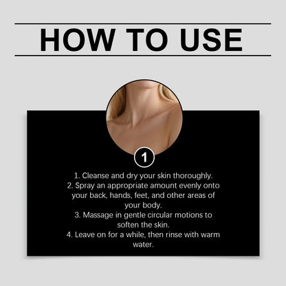 Body Keratin Care Kojic Acid Turmeric Spray Gently Exfoliating Peeling Solution Nourishing Hydrating Skin Care All Skin Types