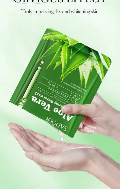 10pcs SADOER Fruit Floral Fragrance Face Mask Moisturizing Firming Hydrating Chamomile Blueberry Facial Masks For Face Skin Care