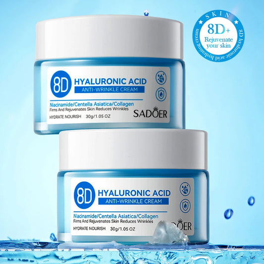 Hyaluronic Acid Face Cream Deeply Moisturizing Nourish Rejuvenates Skin Care Brighten Tender Hydrating Facial Collagen Cream