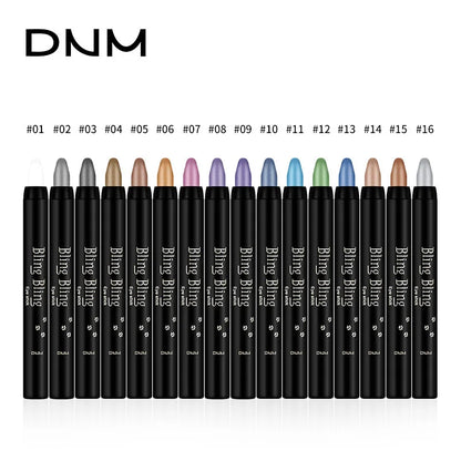 Bling Eye Shadow Pen 16 Colors Eyeshadow Stick Eyeshadow Palettes Women Bling Silkworm Pen Pearlescent Eye-shadow Glitter Pencil