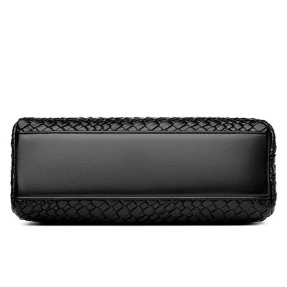 Luxury Handbag Women Bags Designer Pu Leather Knitting Shoulder Messenger Crossbody Bags for Women Mother Bolsa Ladies Hand Bag
