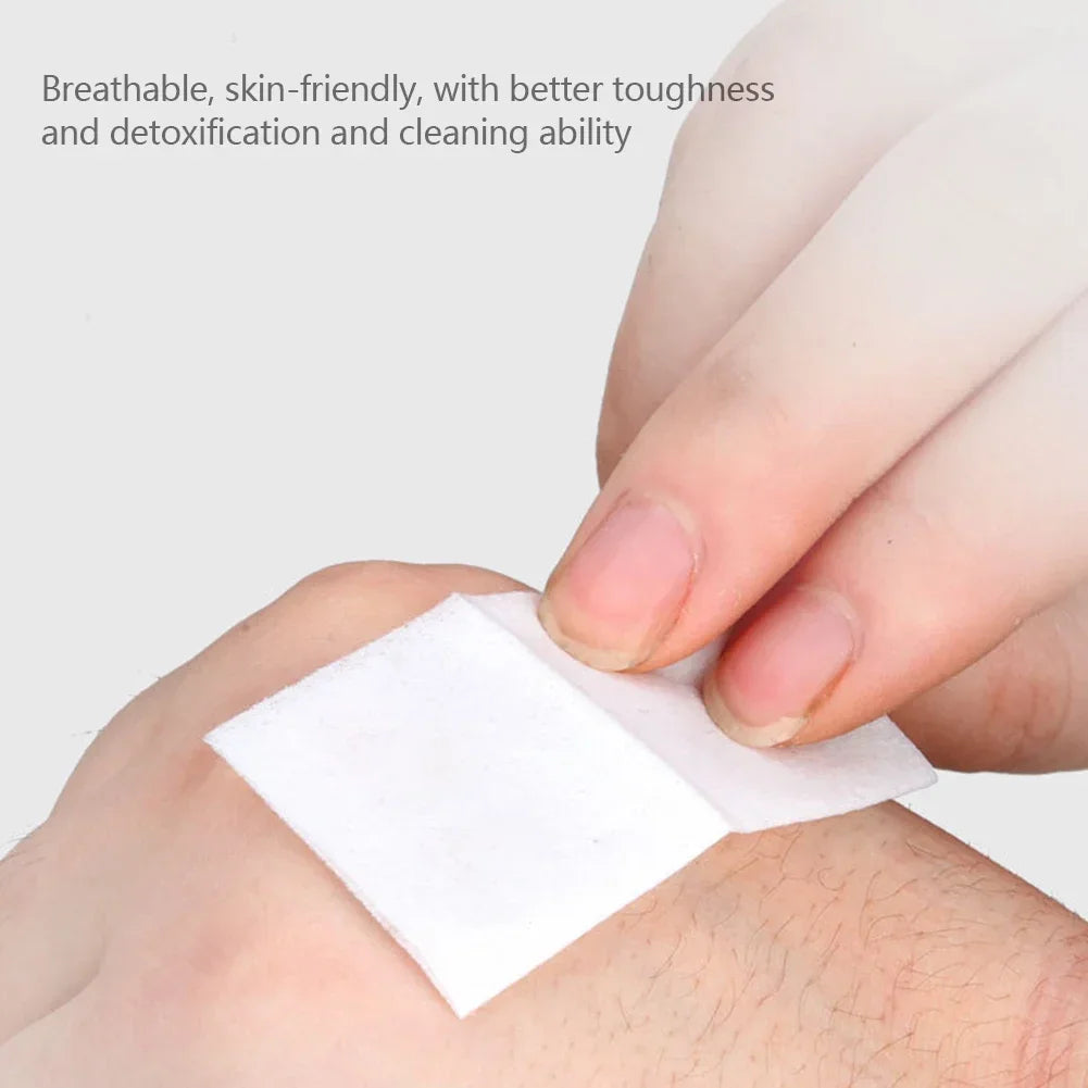 50pcs Disposable 75% Alcohol Wet Wipe Pads For Antiseptic Clean Skin Jewelry For Disinfection Use Tattoo Clean Tools
