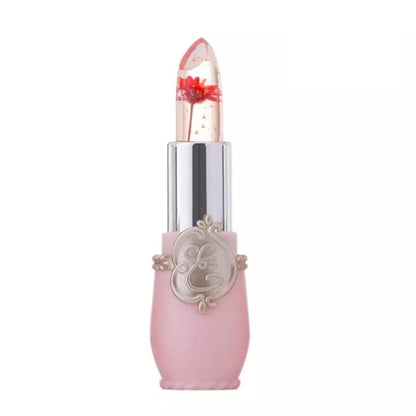 Jelly Flower Lipstick Change Color Lip Balm Moisturizing Crystal Color Gloss Nutritious Lip Lasting Waterproof Translucent R5x9