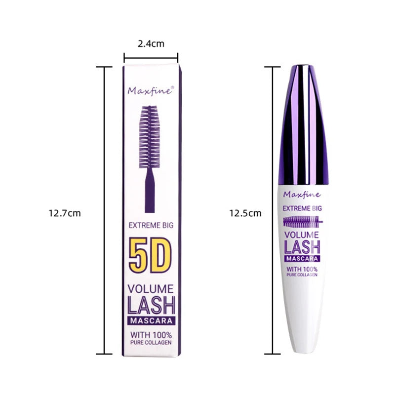 5d Three-dimensional Mascara Purple Blue White Multi-color Mascara Base Long-lasting Non-smudge Long-lasting Curling Shaping Mas